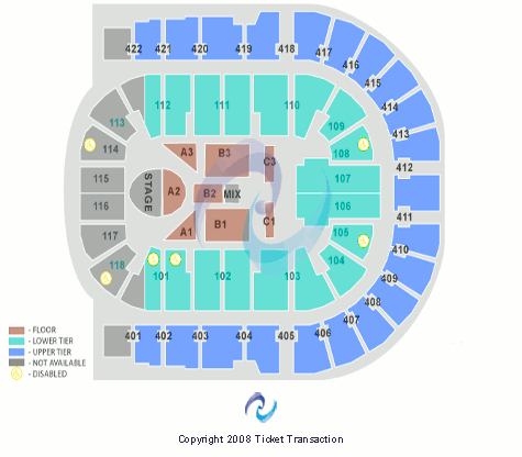 O2 Arena - London Il Divo Seating Chart