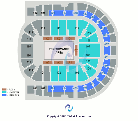 O2 Arena - London Ice Show Seating Chart