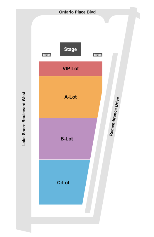 OLG Play Stage Drive-In - Interactive Seating Chart