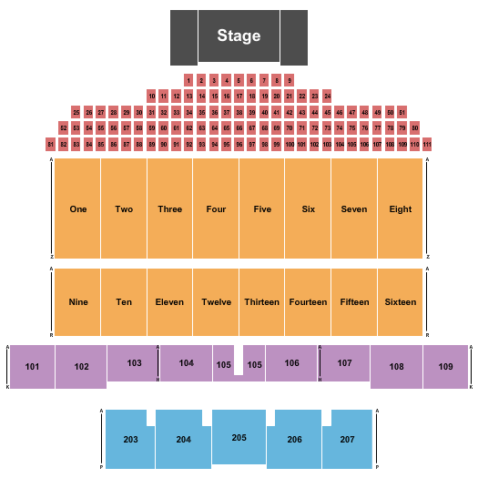 ONE Spokane Stadium Endstage Seating Chart