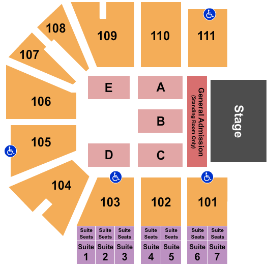 O'Reilly Family Events Center Hillsong Worship Seating Chart