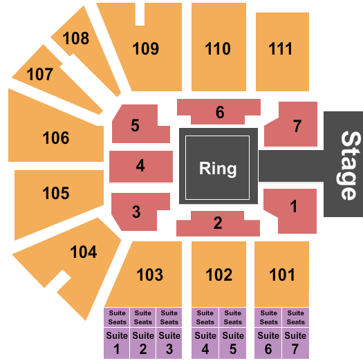 O'Reilly Family Events Center WWE Seating Chart