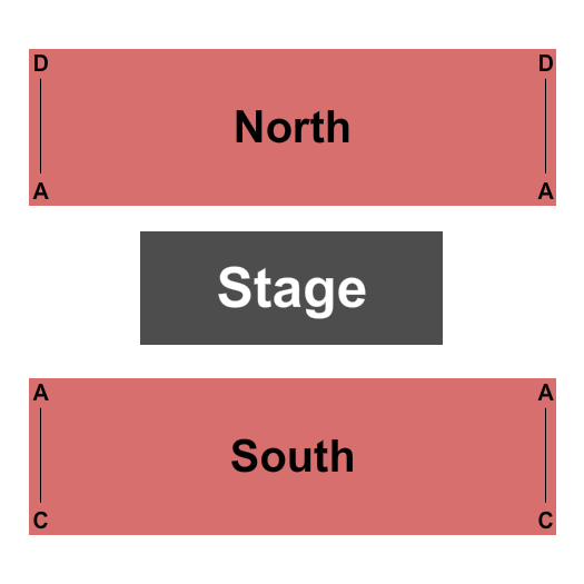 OSU Black Box Theatre Endstage North/South Seating Chart