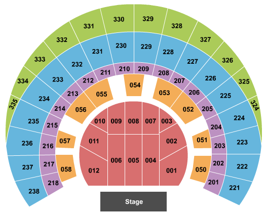 OVO Hydro Endstage Seating Chart