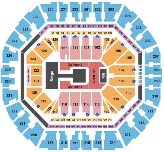 Oakland Arena Ateez Seating Chart