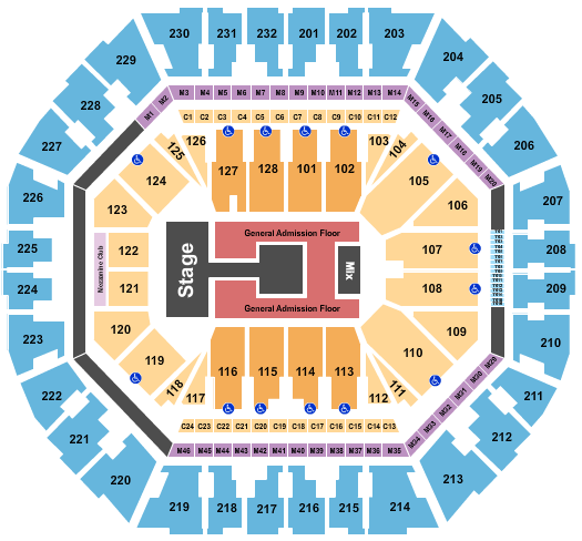 Oakland Arena Ateez Seating Chart