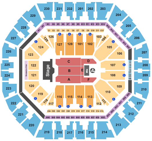 Oakland Arena Aventura Seating Chart