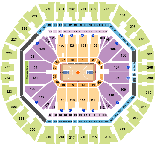 Oakland Arena Basketball - Globetrotters Seating Chart