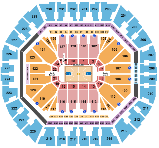 Oakland Arena Basketball Seating Chart