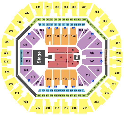 Oakland Arena Brandy Seating Chart