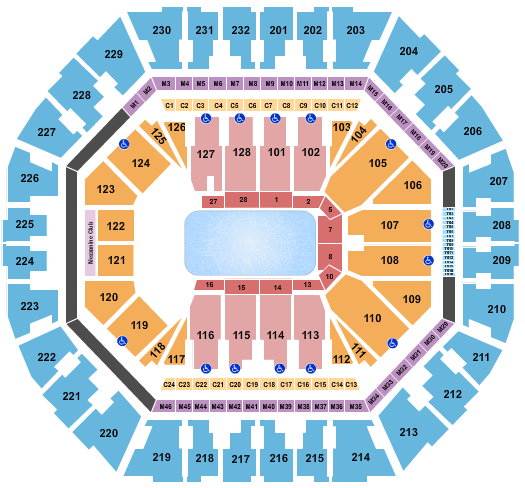 Oakland Arena Disney On Ice-1 Seating Chart