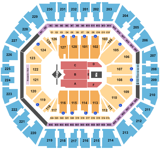 Oakland Arena Seating Chart