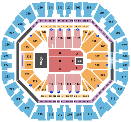 seating chart for Oakland Arena - Jeff Lynne - eventticketscenter.com