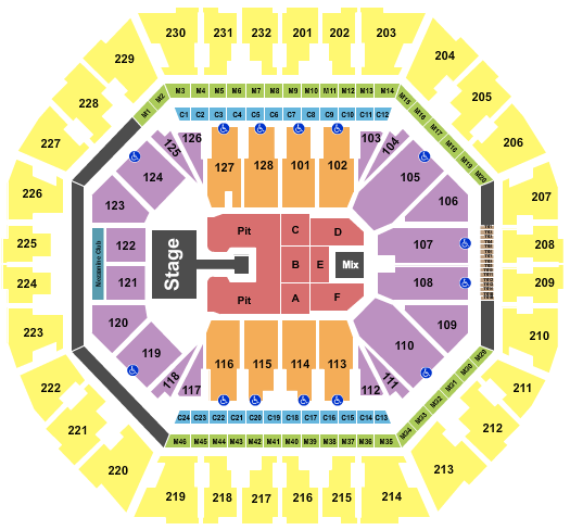 Oakland Arena Lauryn Hill Seating Chart
