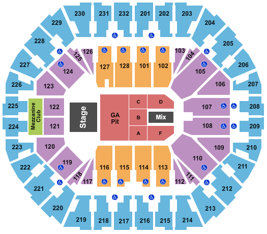 Oakland Arena Pearl Jam 2020 Seating Chart
