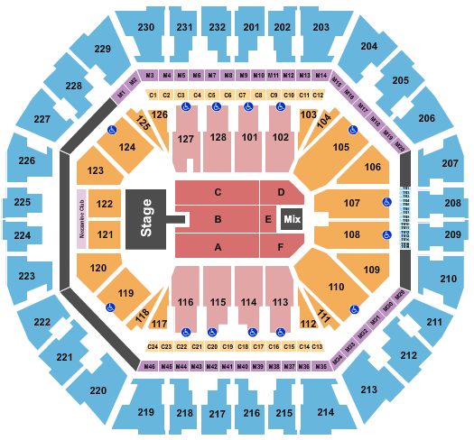 Oakland Arena Pentatonix Seating Chart