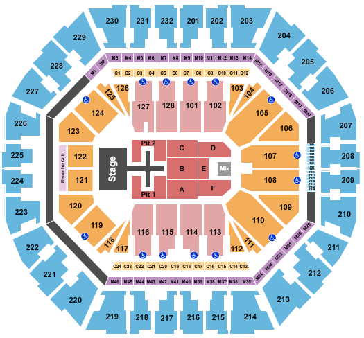 Oakland Arena Phil Wickham Seating Chart