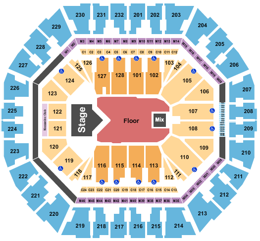 Oakland Arena Russ Seating Chart