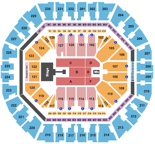 Oakland Arena Scorpions 2 Seating Chart