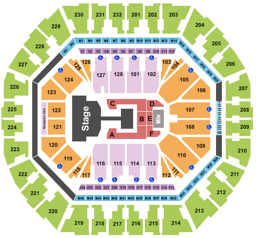 Oakland Arena Twice 2 Seating Chart