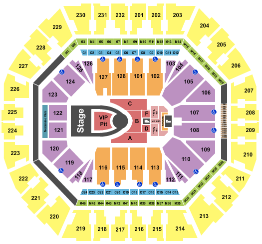 Usher Oakland Arena Seating Chart