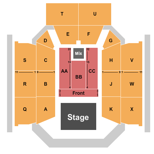 OceanFirst Bank Center Seating Chart Star Tickets