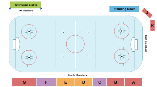 Oceanside Ice Arena Hockey Seating Chart