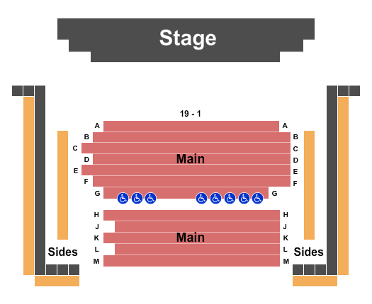 Ocotillo Performing Arts Center Endstage Seating Chart