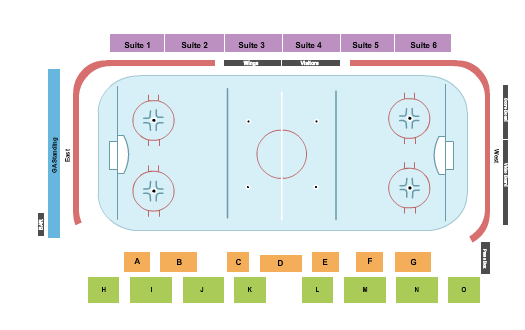 Odde Ice Center at Brown County Fairgrounds Hockey Seating Chart
