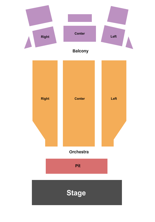 Odell Williamson Auditorium - Brunswick Community College Endstage Pit Seating Chart
