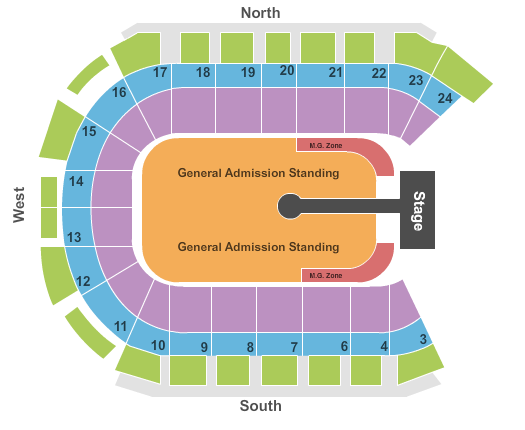 The SSE Arena - Belfast U2 Seating Chart