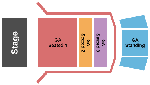 Ogden Theatre GASeated/Standing Seating Chart