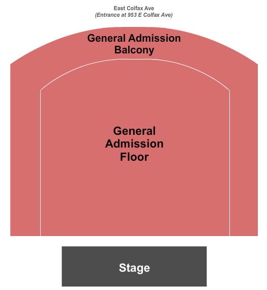 Ogden Theatre General Admission Seating Chart