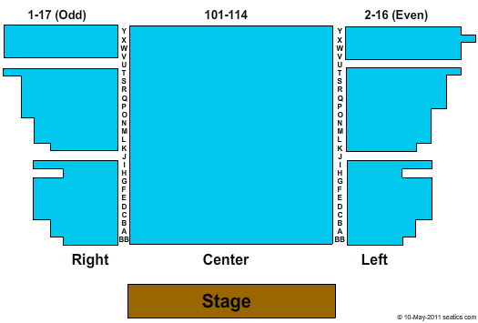 Ogunquit Playhouse End Stage Seating Chart