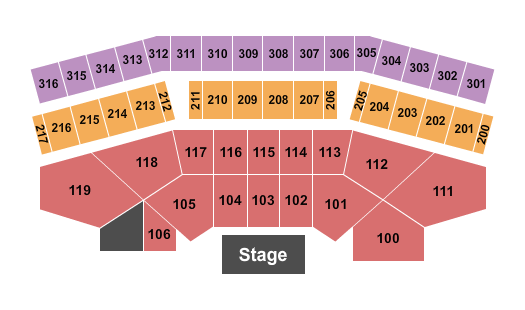 Ohio Expo Center Coliseum End Stage Seating Chart