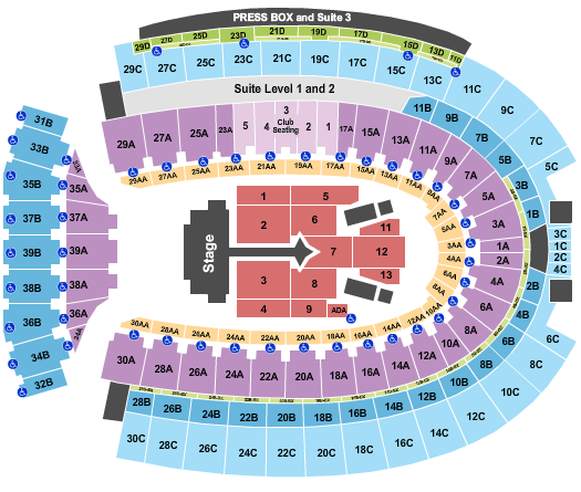 Ohio Stadium Justin Bieber Seating Chart