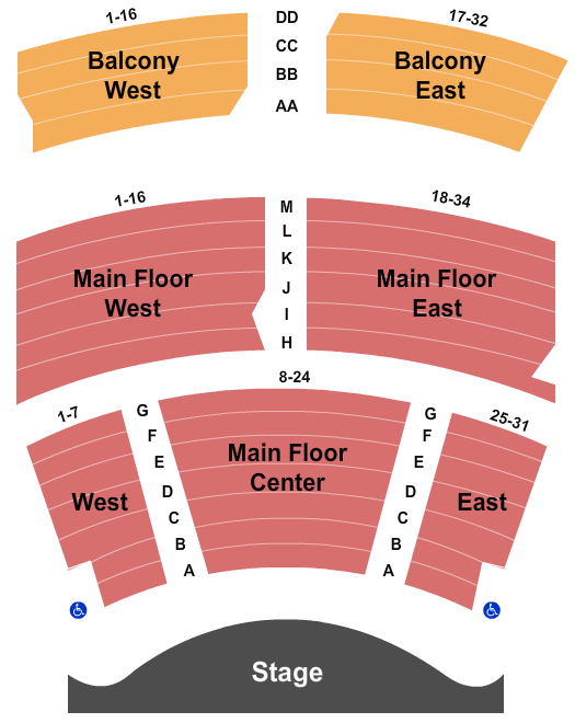 The Booth Brothers Ohio Star Theater Seating Chart