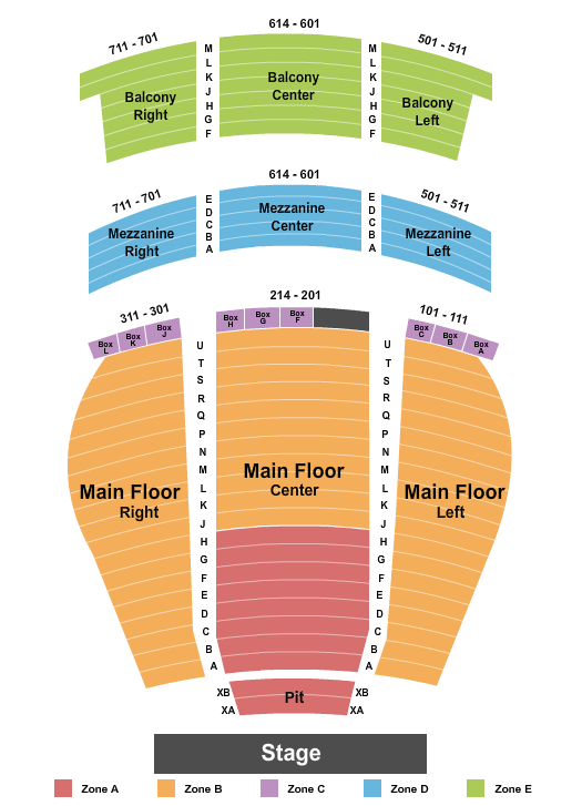 seating chart for Mimi Ohio Theatre At Playhouse Square - Endstage IntZone 2 - eventticketscenter.com