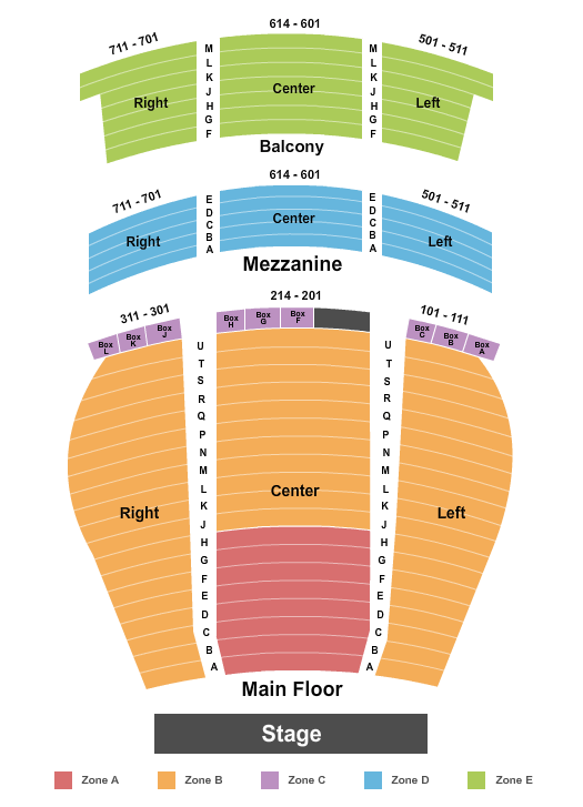 Ohio Seating Chart