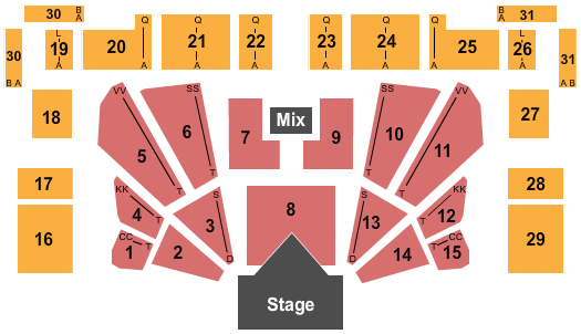 Tyler Oil Palace Seating Chart