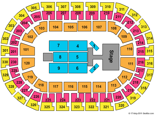 Paycom Center Taylor Swift Seating Chart