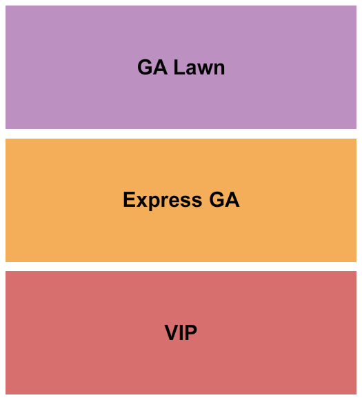 Oklahoma City Zoo Amphitheatre GA/VIP/Express Seating Chart
