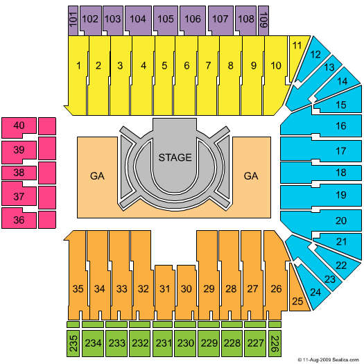 Memorial Stadium Oklahoma U2 Seating Chart