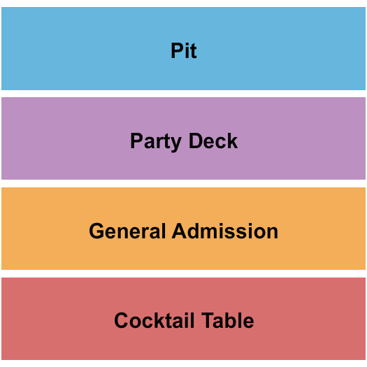 Old Concrete Street Amphitheater GA/Table Seating Chart