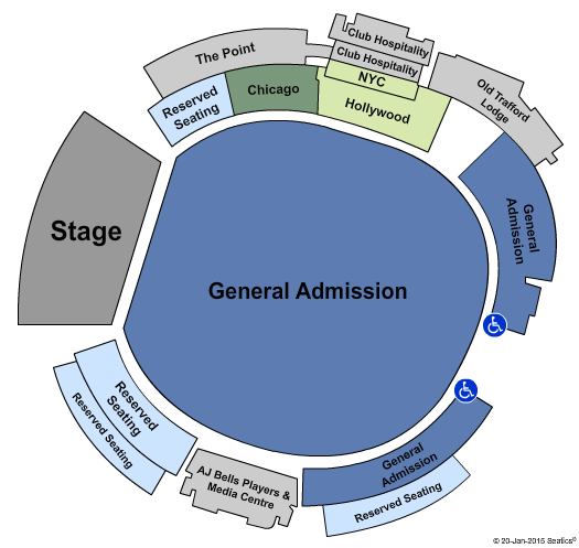 Old Trafford Cricket Grounds Foo Fighters Seating Chart