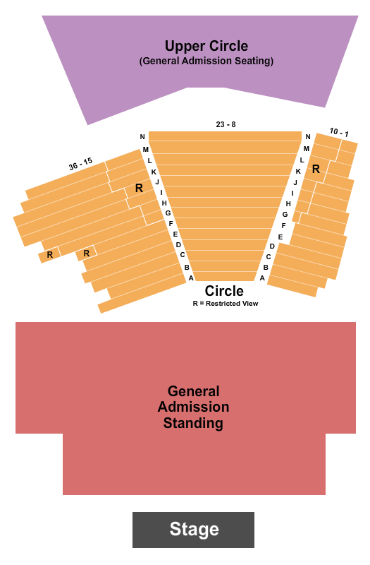 3Olympia Theatre Endstage GA Floor Seating Chart