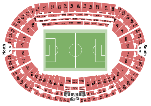 Stadio Olimpico - Rome Soccer Seating Chart