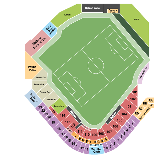 ONEOK Field Soccer 2 Seating Chart