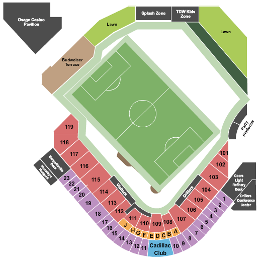 ONEOK Field Soccer Seating Chart