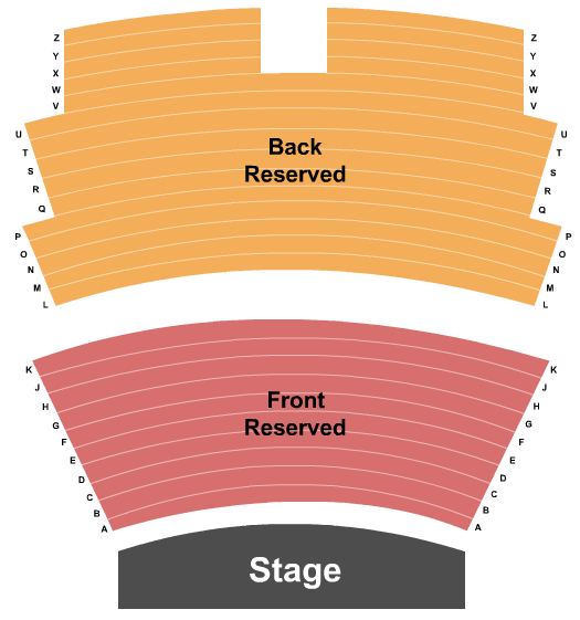 Opelika Center for the Performing Arts End Stage Seating Chart